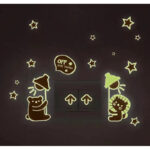 Brown Teddy & Stars Wall Sticker - Image 2