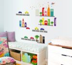 Glow In The Dark Cartoon City Wall Sticker-TYABQ9608 - Image 4
