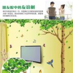 AY305 big green tree removable diy wall sticker tow-saided - Image 6
