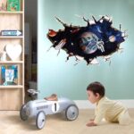 SK9066A 3D Space,The astronauts decorative wall stickers /wall decal - Image 9