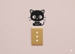 Kitty Cat Decal (Set of 2) - Laptop, Wall, Light Switch Decor - Image 2