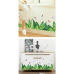 Stylish Nordic Plant Wall Stickers, Cafe, Modern, Window, Monstera, Leaf, Green, Grass, Banana Leaf, Butterfly, Kitchen, Kids Room, Toilet, Interior Decor size 50x70 sk7201 - Image 4