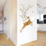 SK9345 Decorative Self Adhesive Vinyl Resuable Animal Wall Stickers - Image 2