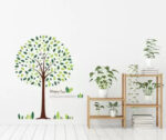 Jm8212 Large Tree Wall Decals Wall Stickers Happy tree Cute wall sticker , - Image 7