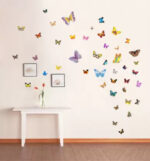 NC5070 7  butterfly color transparent furnishing decorative wall stickers - Image 2