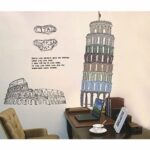 Tower of Pisa Wall Sticker Ay808 - Image 5