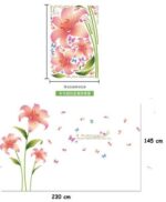 Living room wall creative floral stickers XL8135 rain flower removable wall stickers - Image 10