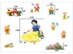 Eyes Seven Dwarfs Stickers Anime Cartoon Wall sticker LM1006 - Image 2