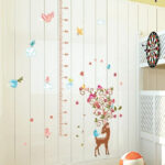 Wall Sticker Height Meter Bambi Fawn Deer Chunchun Cute Kids Growth Record Height Record Nursery Kindergarten kawaii size 50x70 sk7096 - Image 4