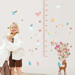 Wall Sticker Height Meter Bambi Fawn Deer Chunchun Cute Kids Growth Record Height Record Nursery Kindergarten kawaii size 50x70 sk7096 - Image 3