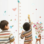 Wall Sticker Height Meter Bambi Fawn Deer Chunchun Cute Kids Growth Record Height Record Nursery Kindergarten kawaii size 50x70 sk7096 - Image 2