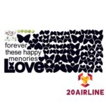 ✽UP✽LOVE Butterfly Removable Wall Decal Bridal Party Sticker Mural Home Photo Decor - Image 4