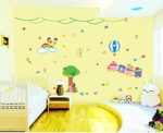 Wall Stickers Cartoon Train Rainbow Kids Playing Stickers  Abc1011 - Image 4