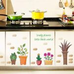TOMHY Home Decor Glass Window per i Bambini in Camera Dipinta a Mano Sticker da Parete autoadesiva Porta del Soggiorno del Fumetto Carino Entrance:Seeds Only size 50x70 sk7135
