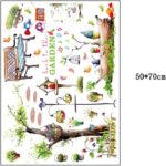 Top of Top Store - Decorative Wall Decal, Butterfly and Tree Design size 50x70 xls7093 - Image 7