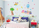 Wall Stickers Cartoon Train Rainbow Kids Playing Stickers  Abc1011 - Image 3