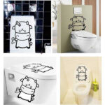 TipTop Wallstickers New Funny Cartoon Toilet size 50x70 ay6022 - Image 2