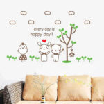 TipTop Wall Stickers Cute Cartoon Animals Tree Pattern size 50x70 dm570123 - Image 2