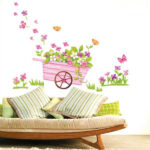 TipTop Wallstickers (Handbarrow & Flower) - Image 2