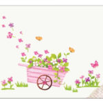 TipTop Wallstickers (Handbarrow & Flower) - Image 5