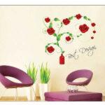 TipTop Wallstickers (Blooming Rose) size 50x70 dm570038