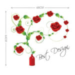 TipTop Wallstickers (Blooming Rose) size 50x70 dm570038 - Image 4