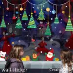 Wall stickers Christmas Christmas tree Santa Claus stylish stickers - Image 2