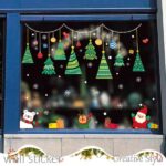 Wall stickers Christmas Christmas tree Santa Claus stylish stickers - Image 3