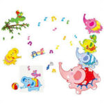 【Folio & Light】Children Band Cartoon Musical Note Wall Decals 3d Vinyl Stickers For Kids Room Nursery Decoration Removable Wallpaper 70*50cm size 50x70 am7069 - Image 2