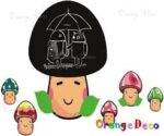 【WEJA】Send Boxed Chalk Cartoon Mushroom Head Blackboard Wall Stickers Home Decor Decoration For Kids Rooms waterproof removable size 50x70 ay629 - Image 3
