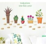 TOMHY Home Decor Glass Window per i Bambini in Camera Dipinta a Mano Sticker da Parete autoadesiva Porta del Soggiorno del Fumetto Carino Entrance:Seeds Only size 50x70 sk7135 - Image 3